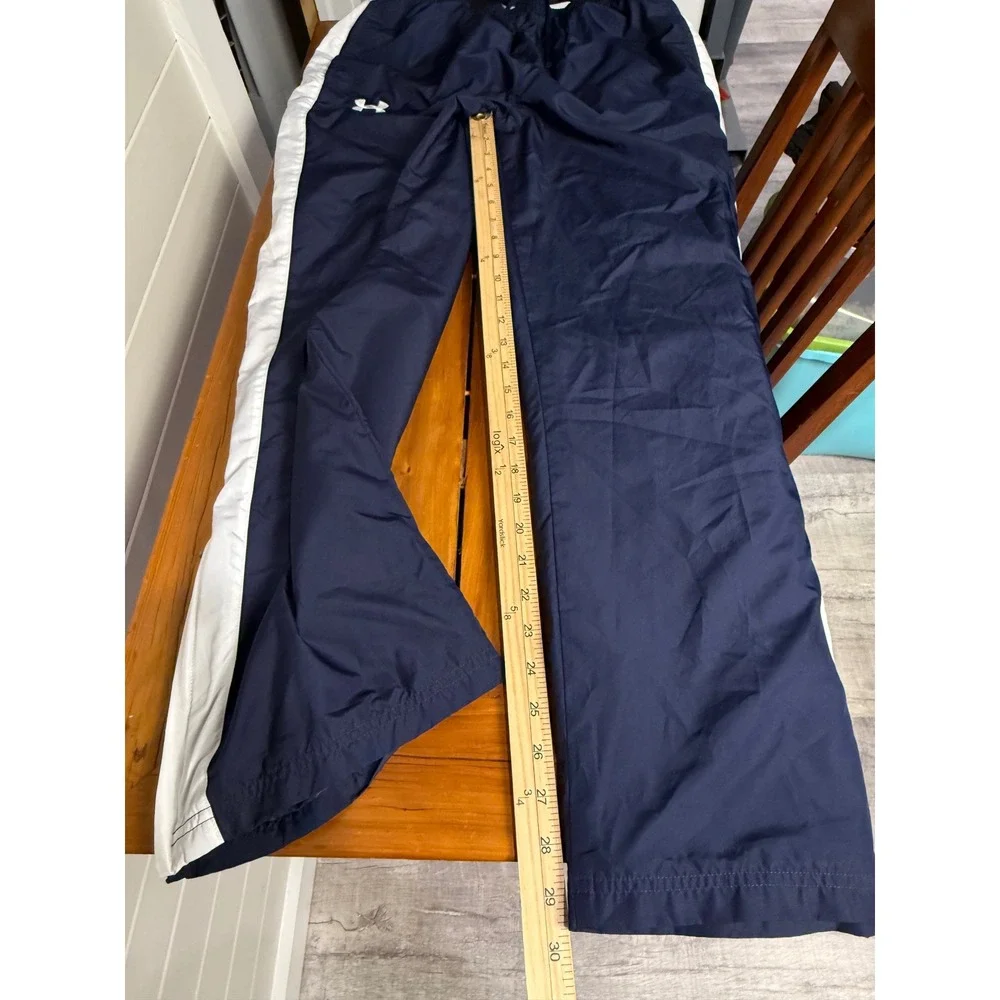 Under Armour Men Navy White Athletic Track Pants Joggers Size Large‎
